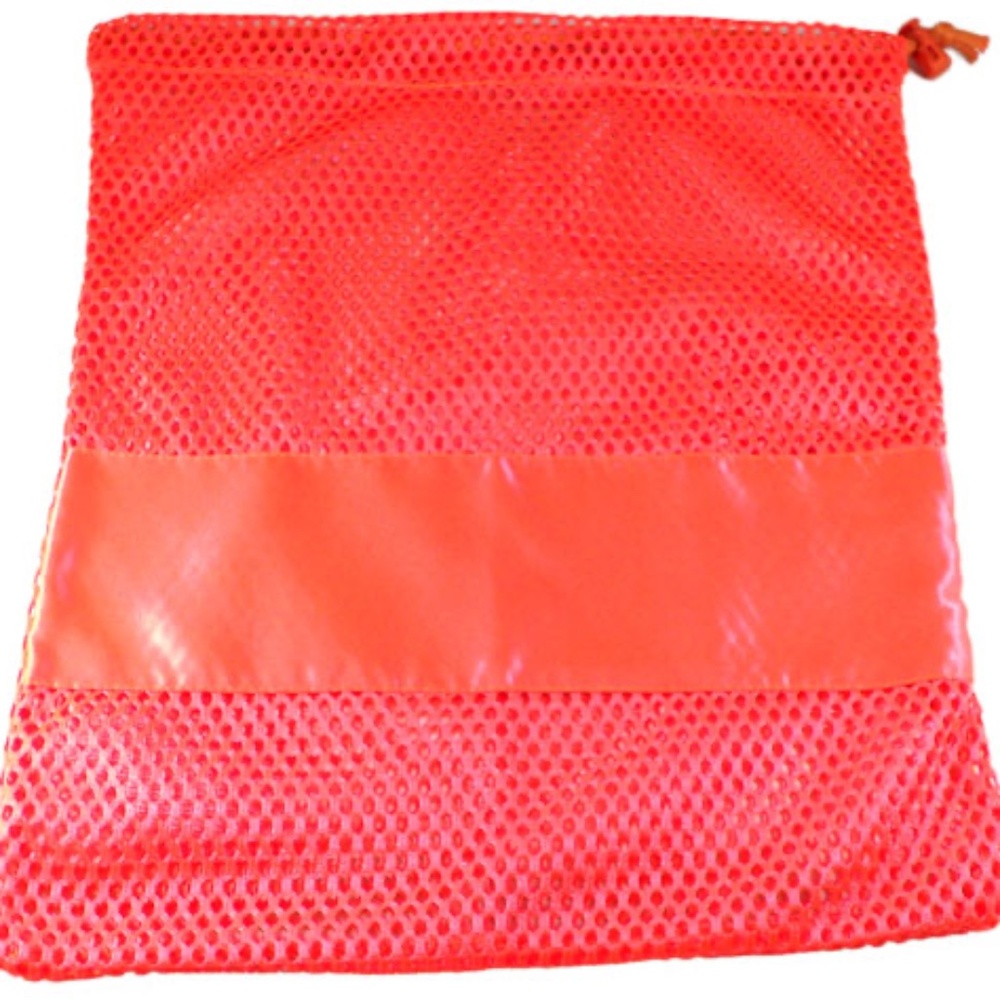 Pillows for Pointes Mesh "Pillowcase" Shoe Bag - Neon Orange Pink - 13x16 inches